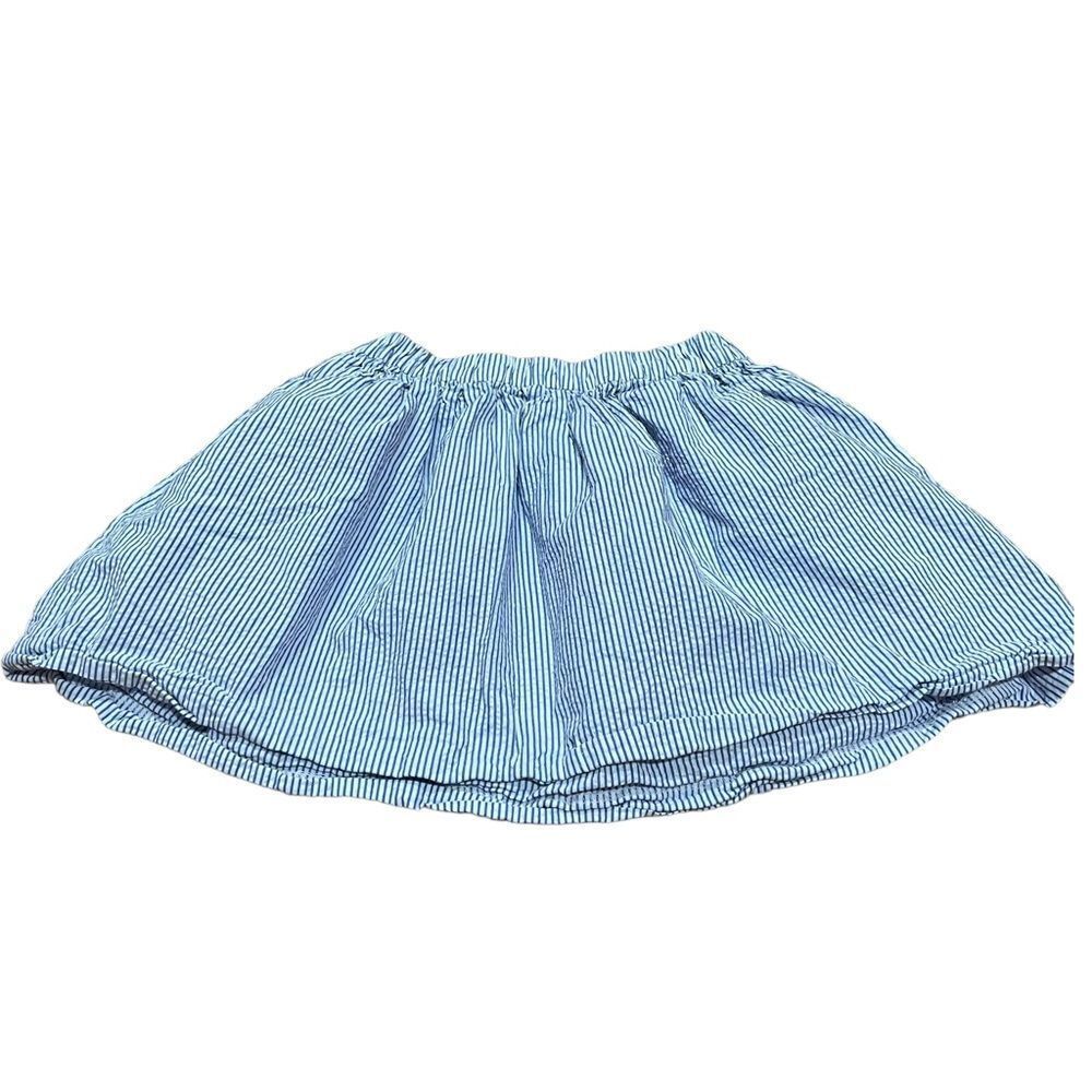CrewCuts Blue & White Striped Skirt